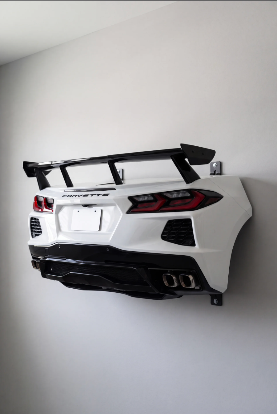 WingMount car shelf mounted on a bedroom wall
