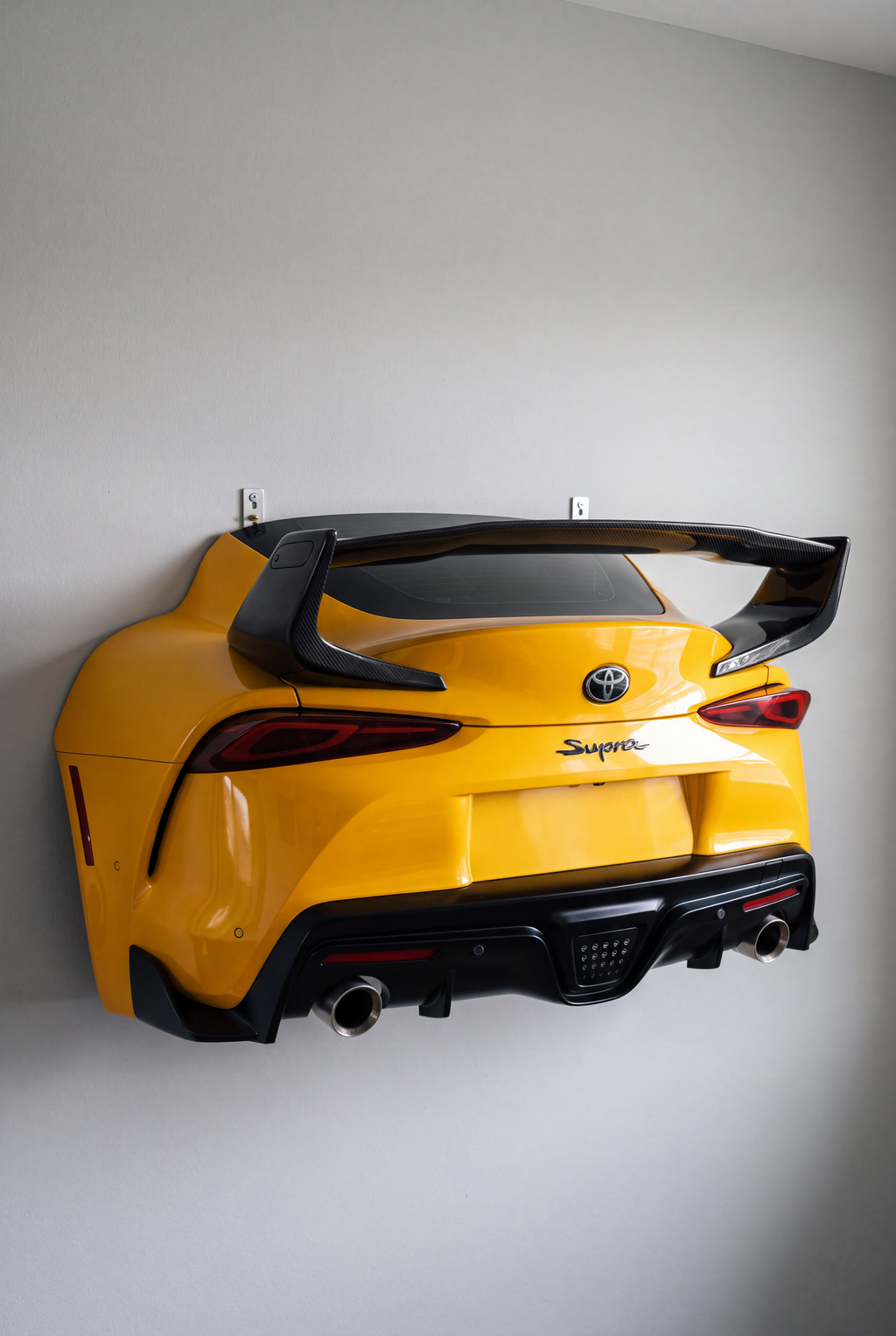 WingMount car shelf mounted in a garage setting